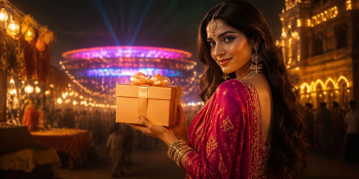 Live cricket betting scene with IPL highlights and Bollywood style